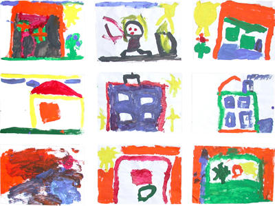 Wir malen unseren Kindergarten&hellip;